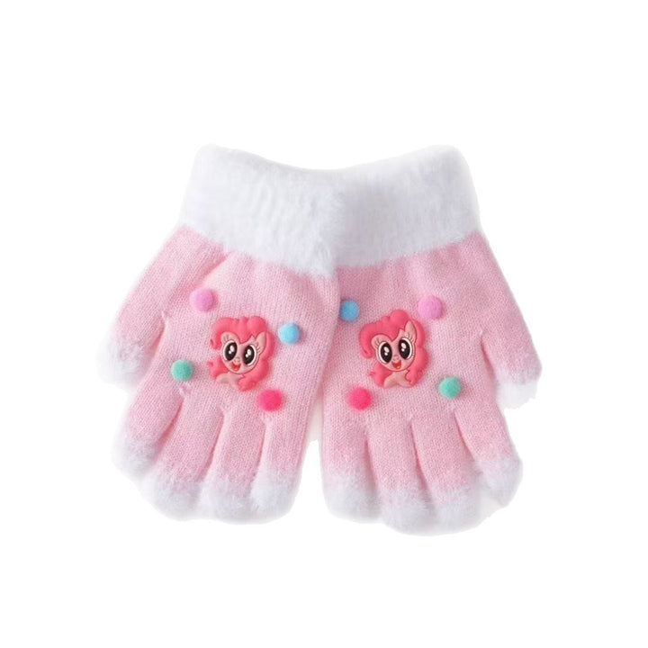 Cute Plush Cartoon-Themed Fingerless Gloves Kalsten