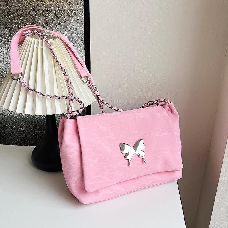 Elegant Butterfly-Embellished Crossbody Bag