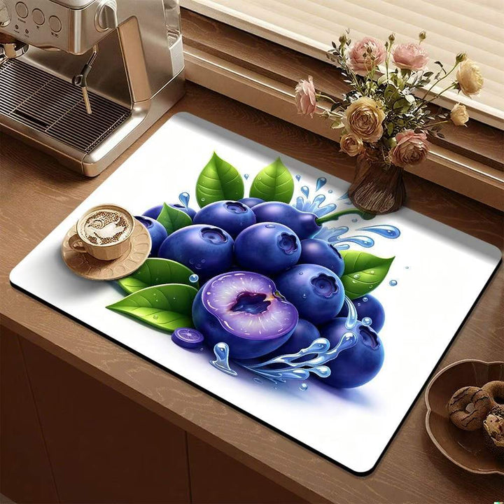 Lemon-Themed Decorative Kitchen Mat Kalsten