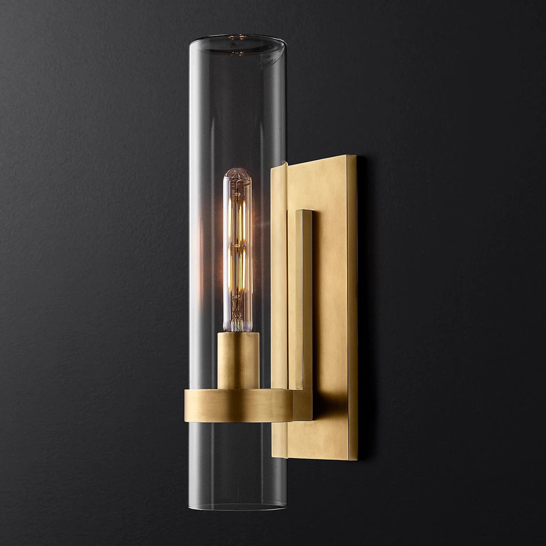 Industrial Glass Wall Sconce