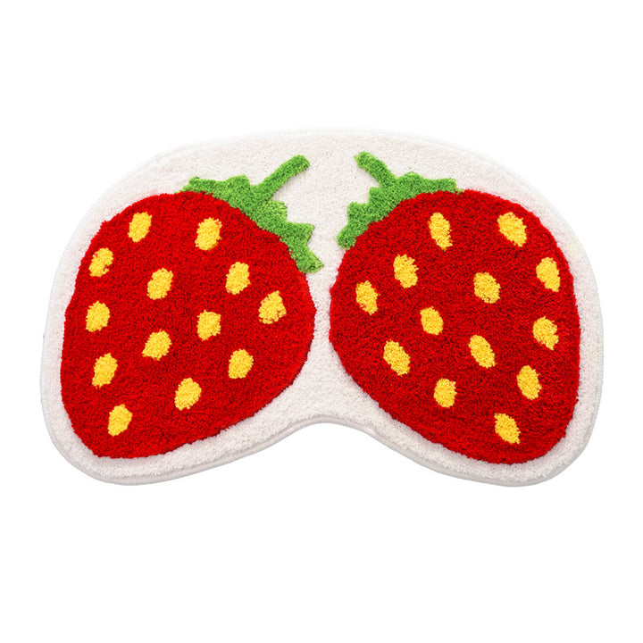 Strawberry Design Bath Mat Kalsten