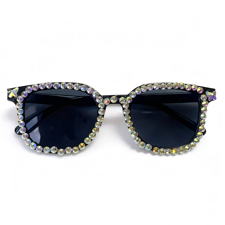 Crystal-Embellished Cat Eye Sunglasses Kalsten