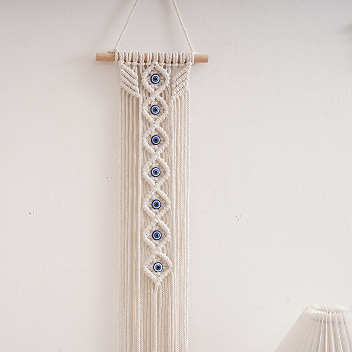 Macrame Decorative Wall Hanging with Eye Design Kalsten