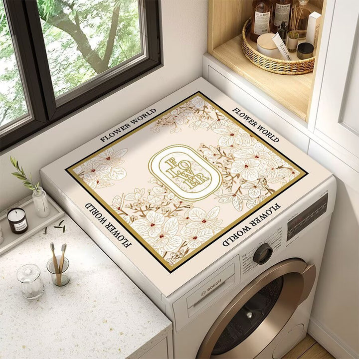 Decorative Floral Laundry Counter Mat Kalsten