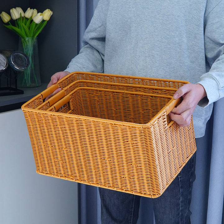 Women Large Storage Box made of Woven Material Kalsten