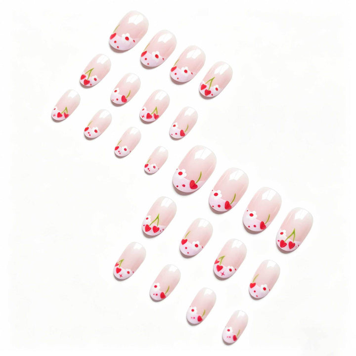 Floral Accent Manicure Design