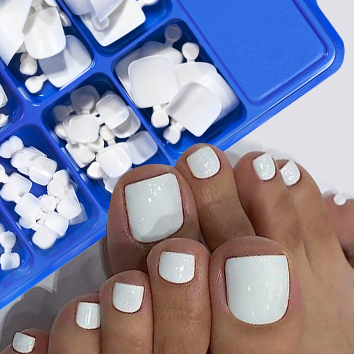 Full Coverage Press-On Toenail Tips Set