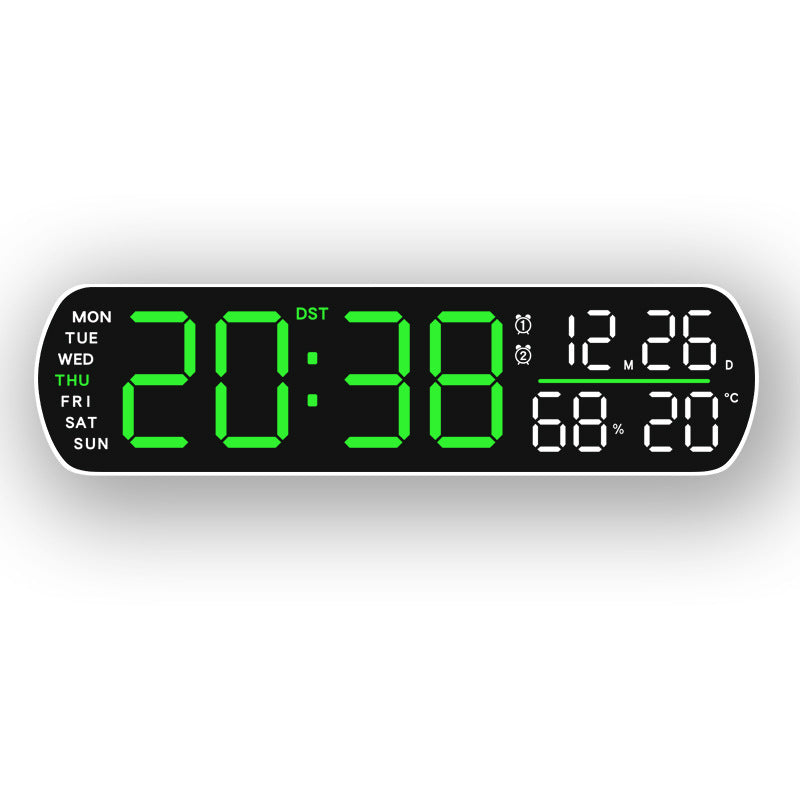 Digital wall clock with temperature and hygrometer display Kalsten