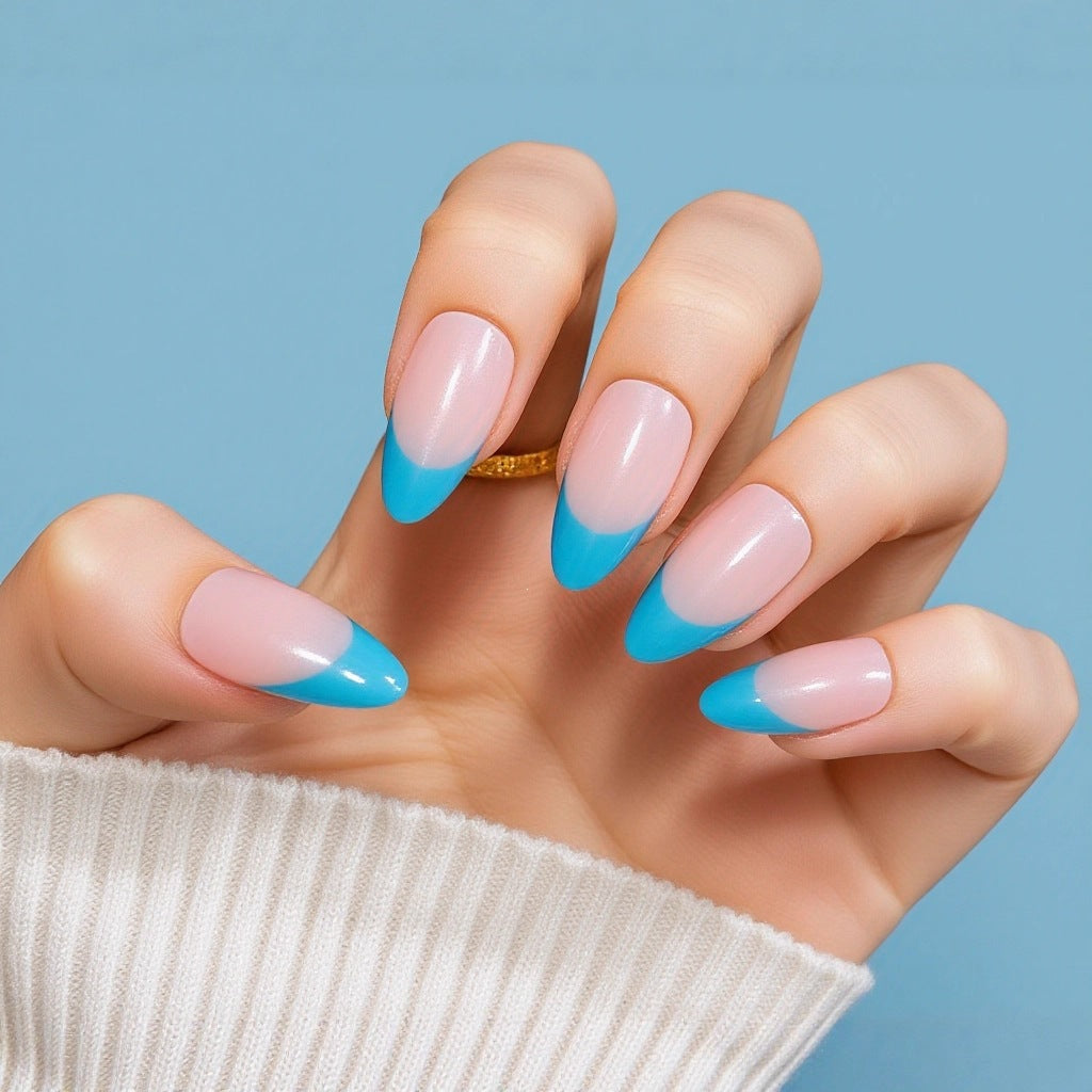 Elegant French Lace Artificial Nails Kalsten