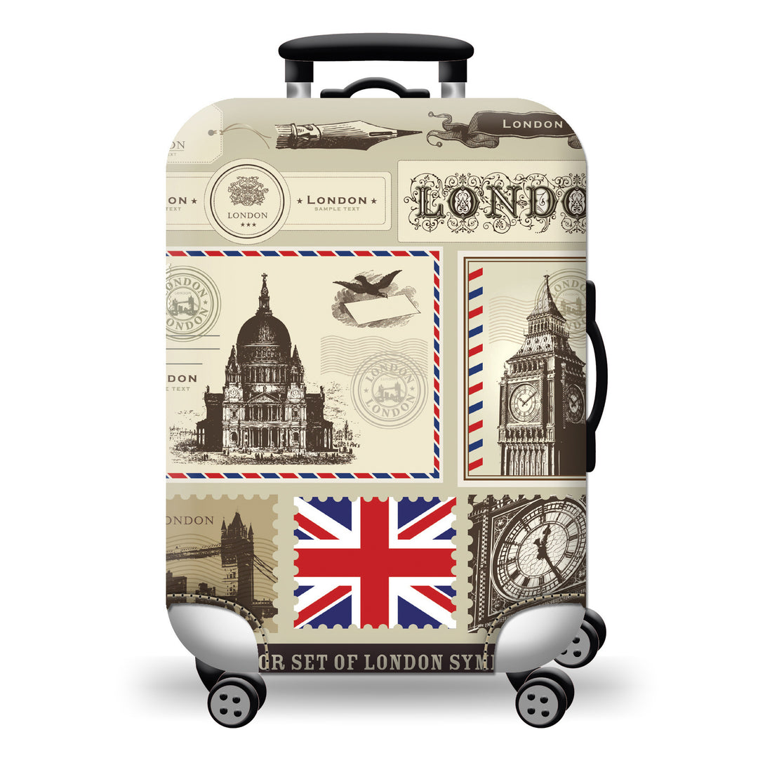 Hard Shell Luggage with Earth Design Kalsten