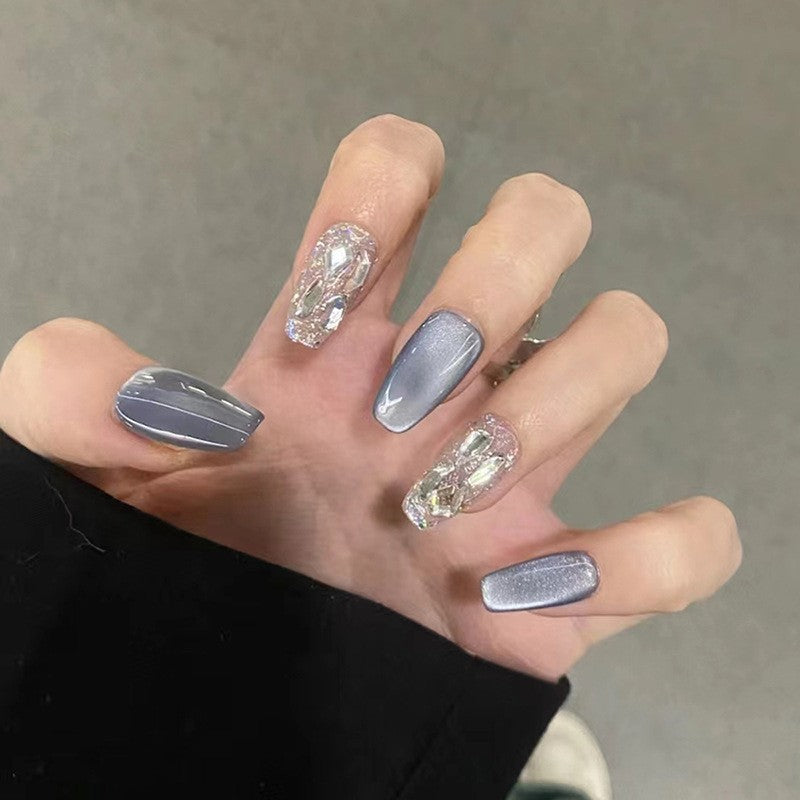 Elegant Floral Bow Press-On Nail Tips Kalsten