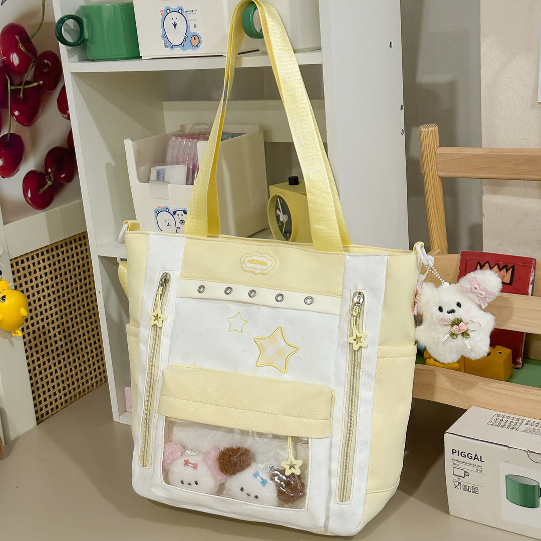 Transparent Pocket Backpack Kalsten