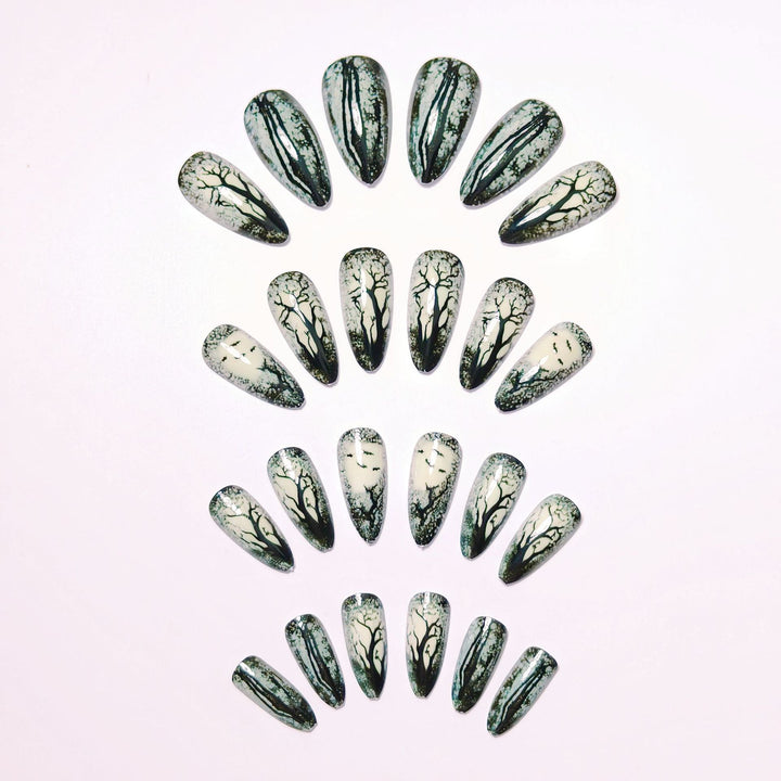Artistic Nature-Inspired Nail Art Kalsten