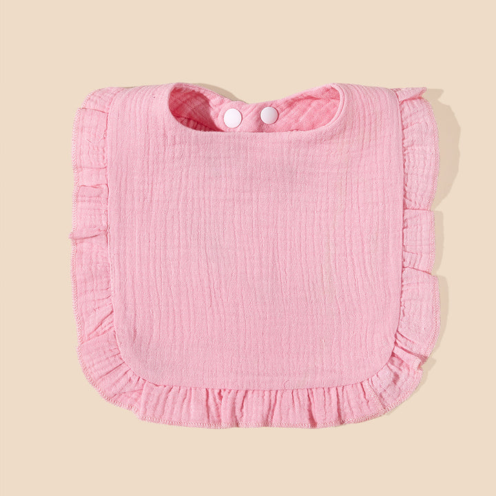 Soft Ruffled Muslin Baby Bib kalsten