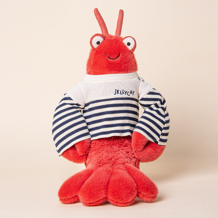 Plush Crab Hand Puppet with Soft Faux-Fur, Flexible Claw Flaps & Embroidered Eyes Kalsten
