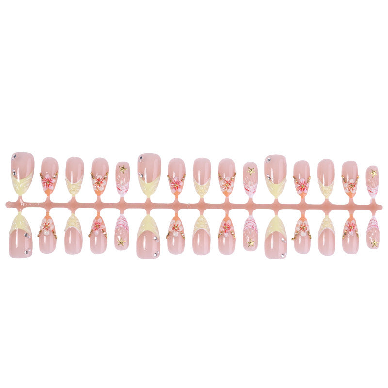 Stunning Floral Design Press-On Nail Set Kalsten