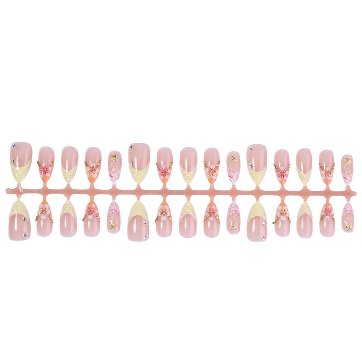 Stunning Floral Design Press-On Nail Set Kalsten
