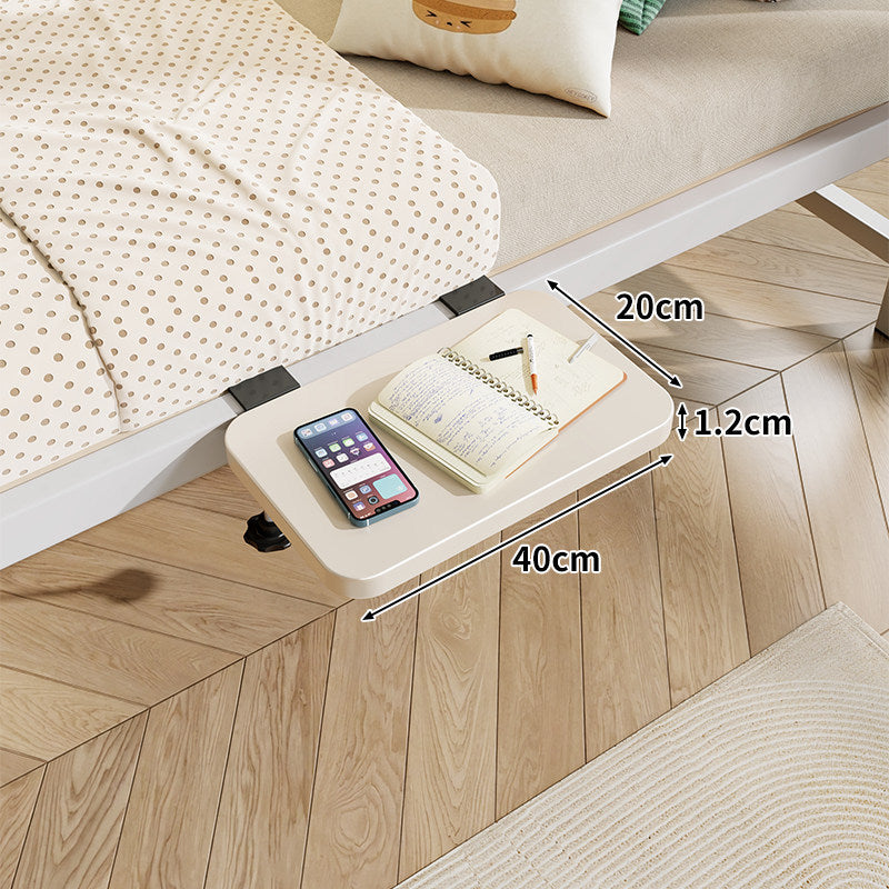 Clamp-On Floating Bedside Shelf with Bamboo Top and Slim Profile