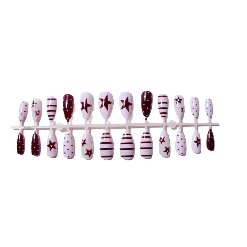 Artful Nail Set with Festive Star Design Kalsten