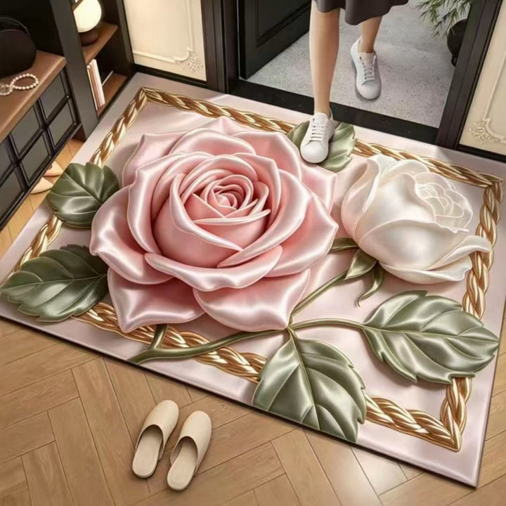 Lace-Trimmed Bath Mat Kalsten