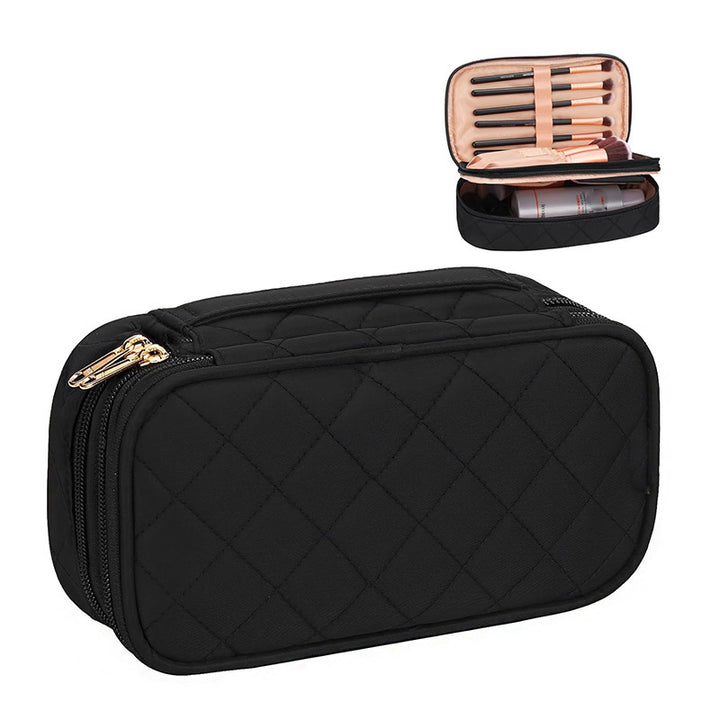 Cosmetic storage bag with elegant quilted pattern Kalsten