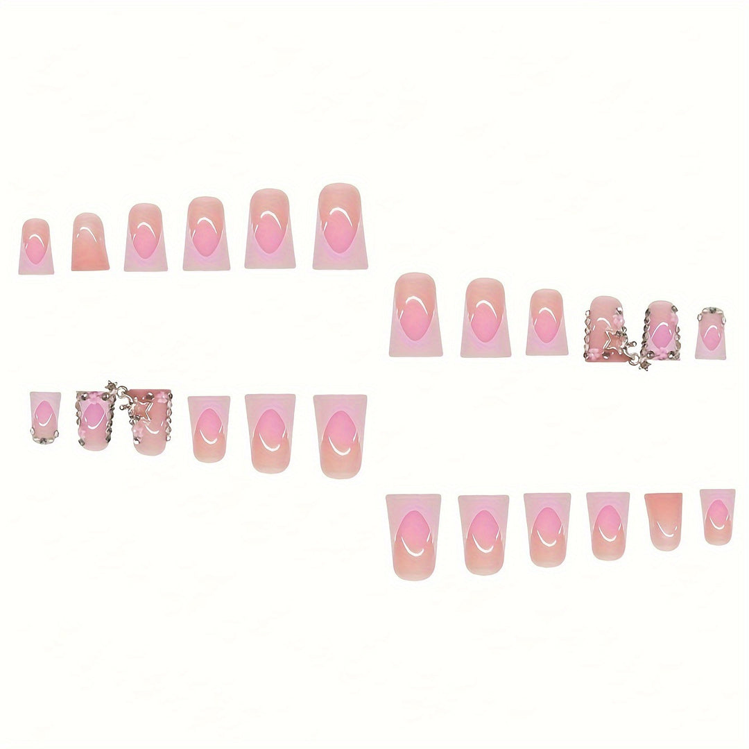 Decorative Rhinestone-Embellished Nail Art Extensions Kalsten