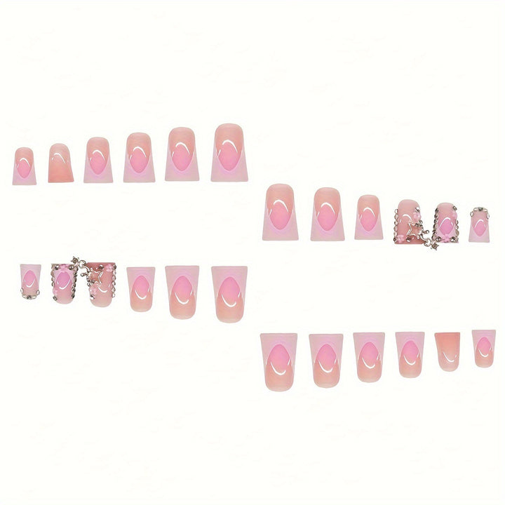 Decorative Rhinestone-Embellished Nail Art Extensions Kalsten