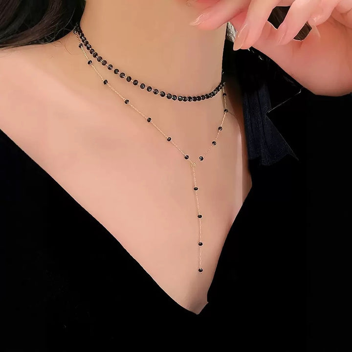 Chic Layered Choker and Pendant Necklace Kalsten