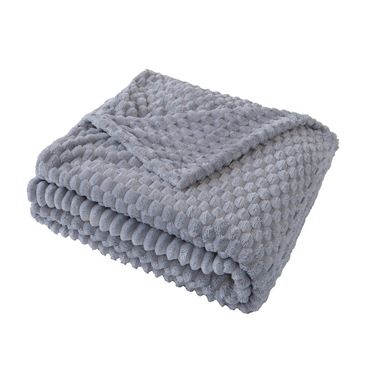 Ladies Soft and Luxurious Plush Blanket with Detailed Rib Structure Kalsten