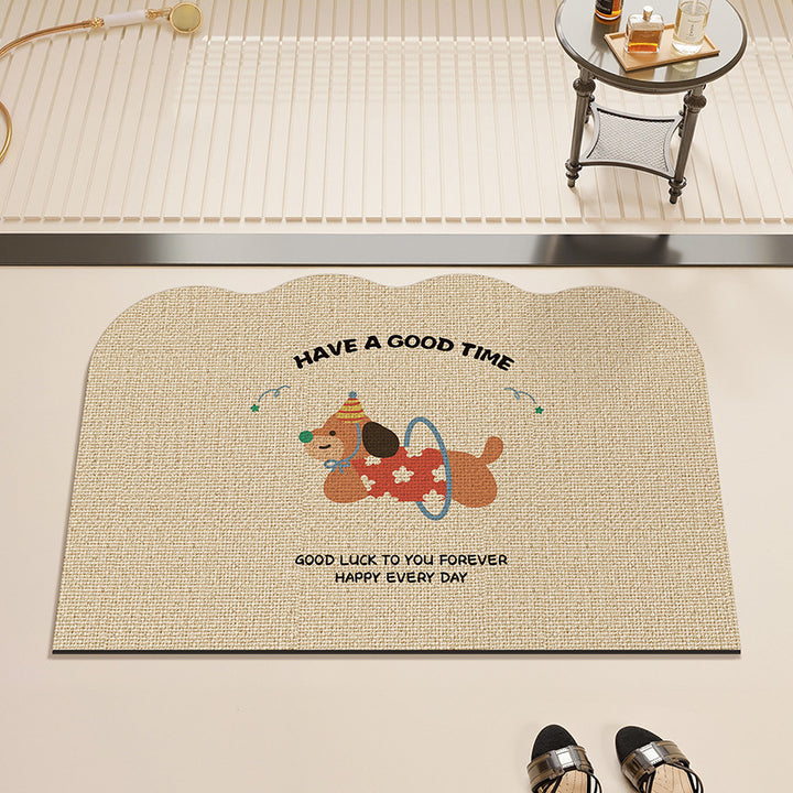 Playful Animal-Themed Kitchen Mat Kalsten