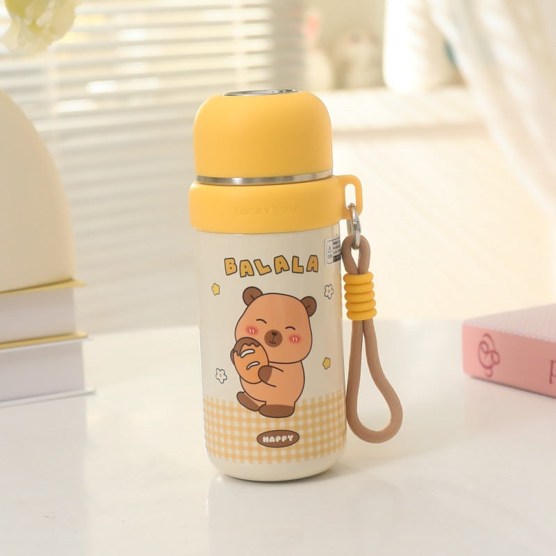 Women's Insulated Thermos Bottle with Fun Bear Design Kalsten