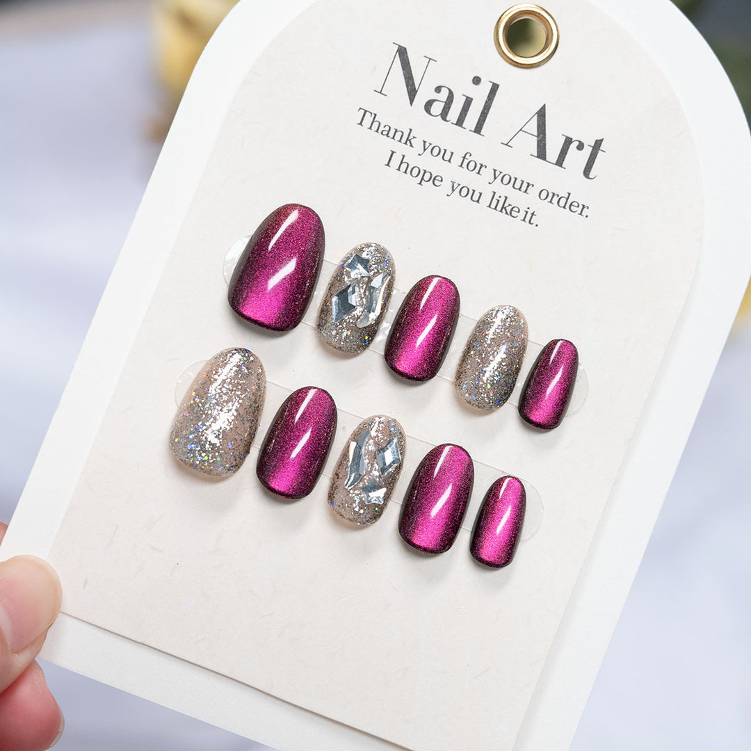 High Shine Press-On Nail Art