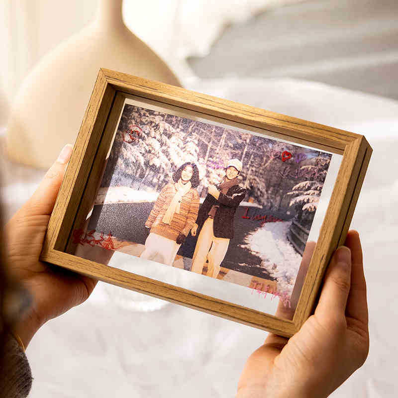 Elegant Wooden Shadow Box Frame for Home Display