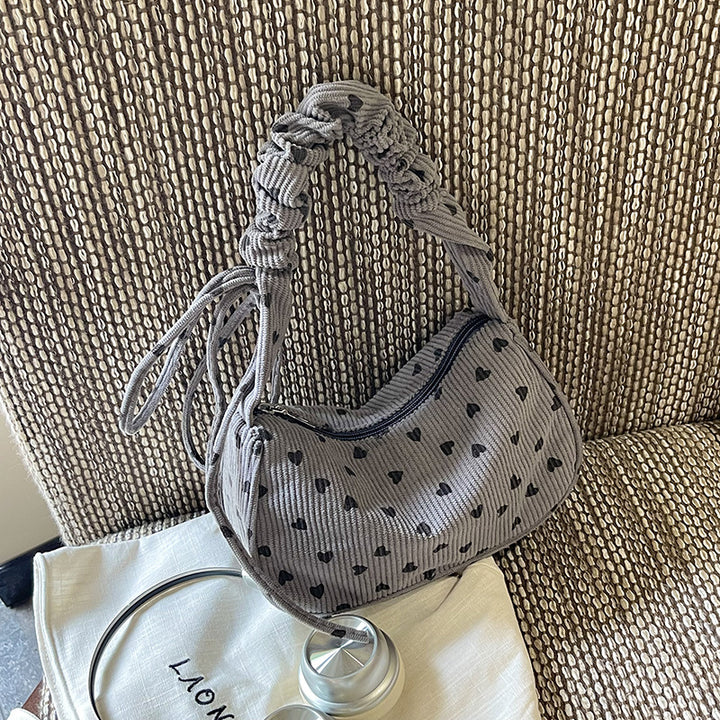 Charming Heart-Patterned Handbag