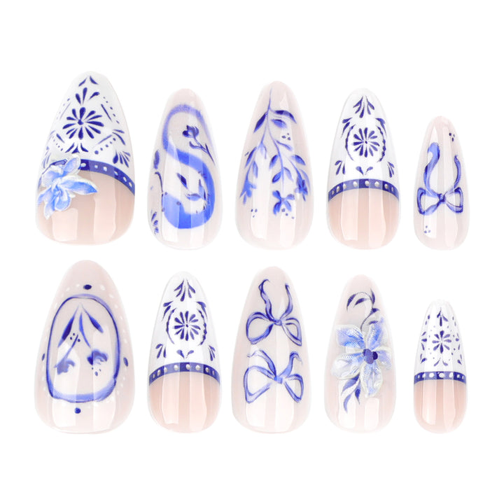 Artful nail art with floral and arch embellishments Kalsten
