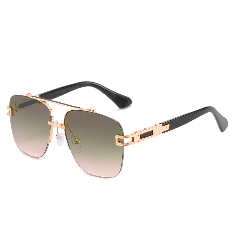 Women's fashionable square sunglasses with elegant metal frame Kalsten