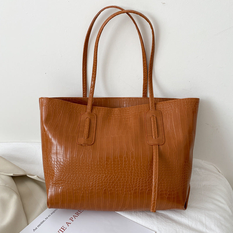 Crocodile Patterned Tote Bag