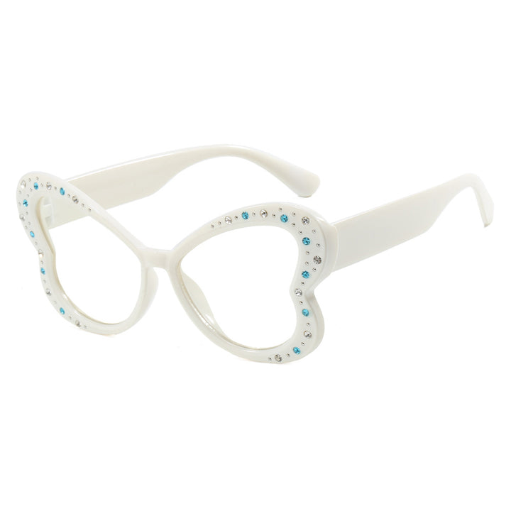 Women's playful heart-shaped sunglasses with glitter accents Kalsten