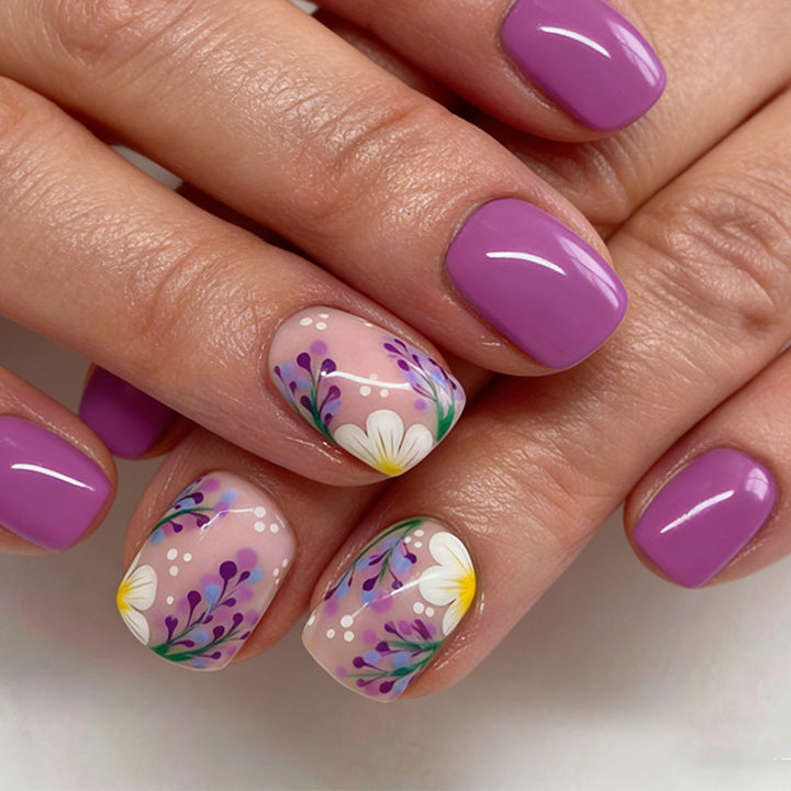 Floral Art Press-On Nail Set Kalsten