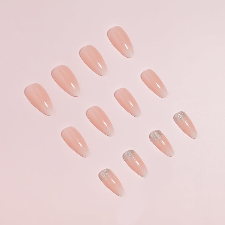 Premium Glossy Almond-Shaped Press-On Nail Tips Set Kalsten