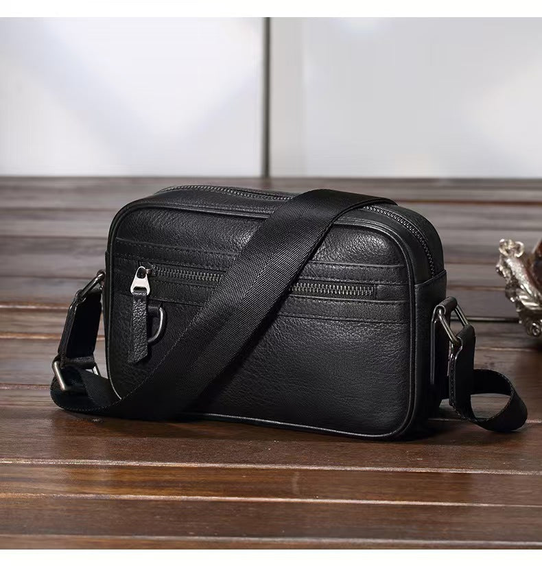 Stylish Leather Crossbody Organizer Bag