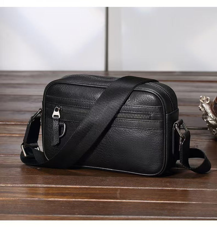 Stylish Leather Crossbody Organizer Bag