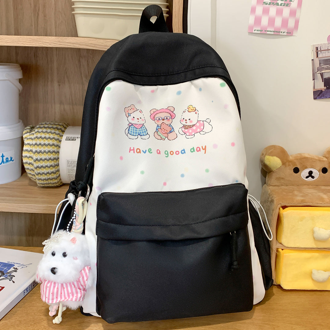 Cute Illustrated Animal-Themed Backpack Kalsten