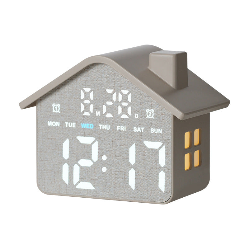 Digital Alarm Clock in House Design Kalsten