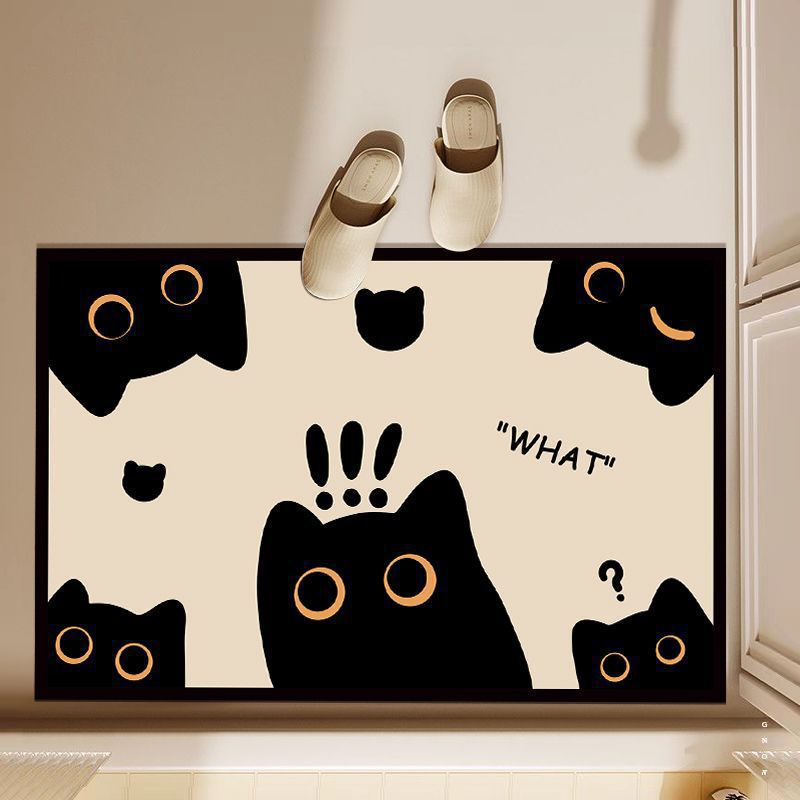 Cat-Shaped Bathroom Mat