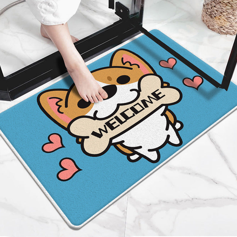 Cute Cartoon Dog-Themed Doormat Kalsten