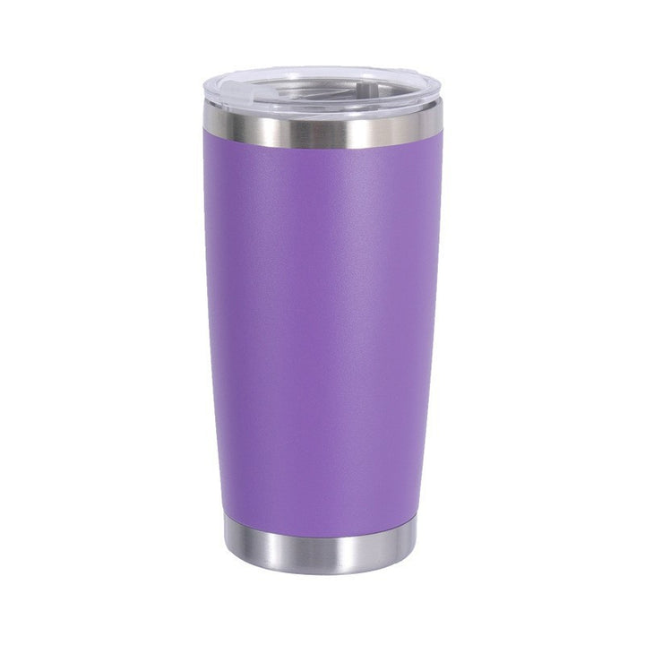 Vacuum Insulated Stainless Steel Travel Tumbler With Spill-Resistant Slider Lid And Tapered Cupholder Fit