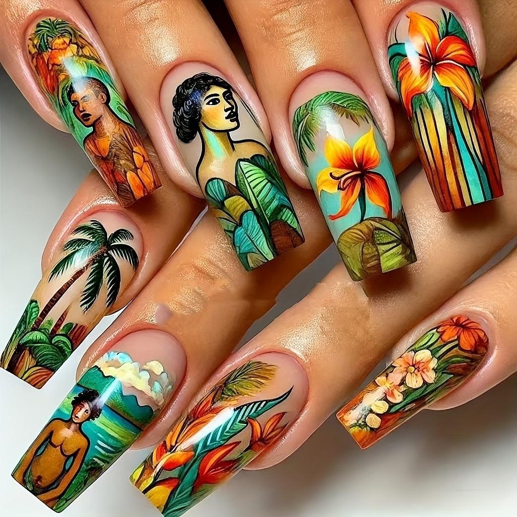 Nail set with elegant glitter design Kalsten