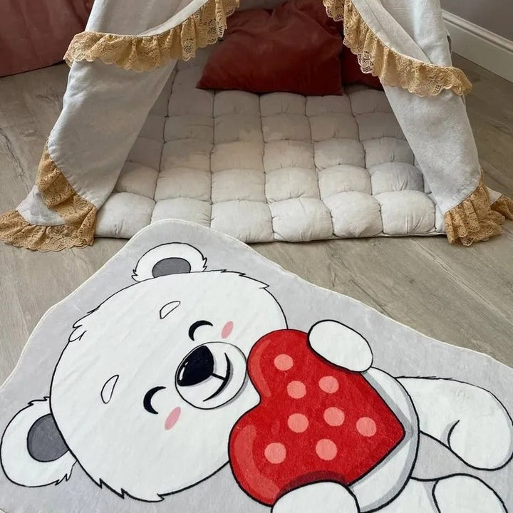 Playful Animal-Themed Round Area Rug