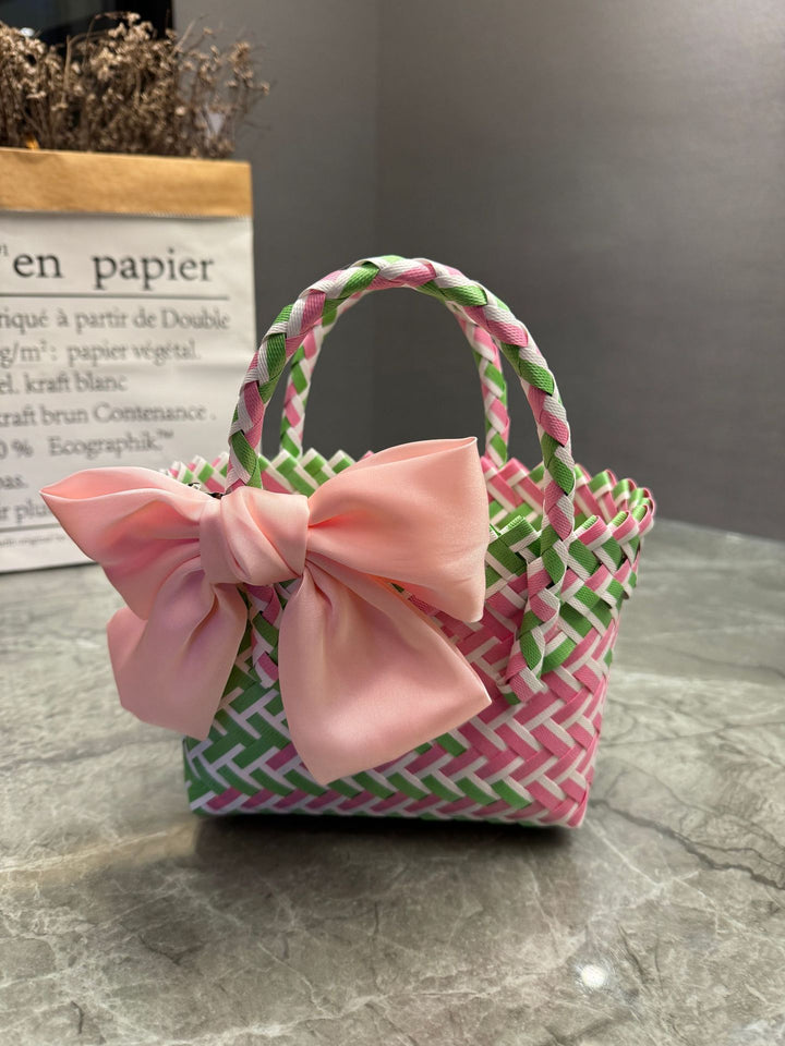 Handcrafted basket bag in stylish design Kalsten